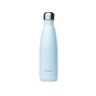 Qwetch Bouteille isotherme inox pastel bleu 500ml - 10113